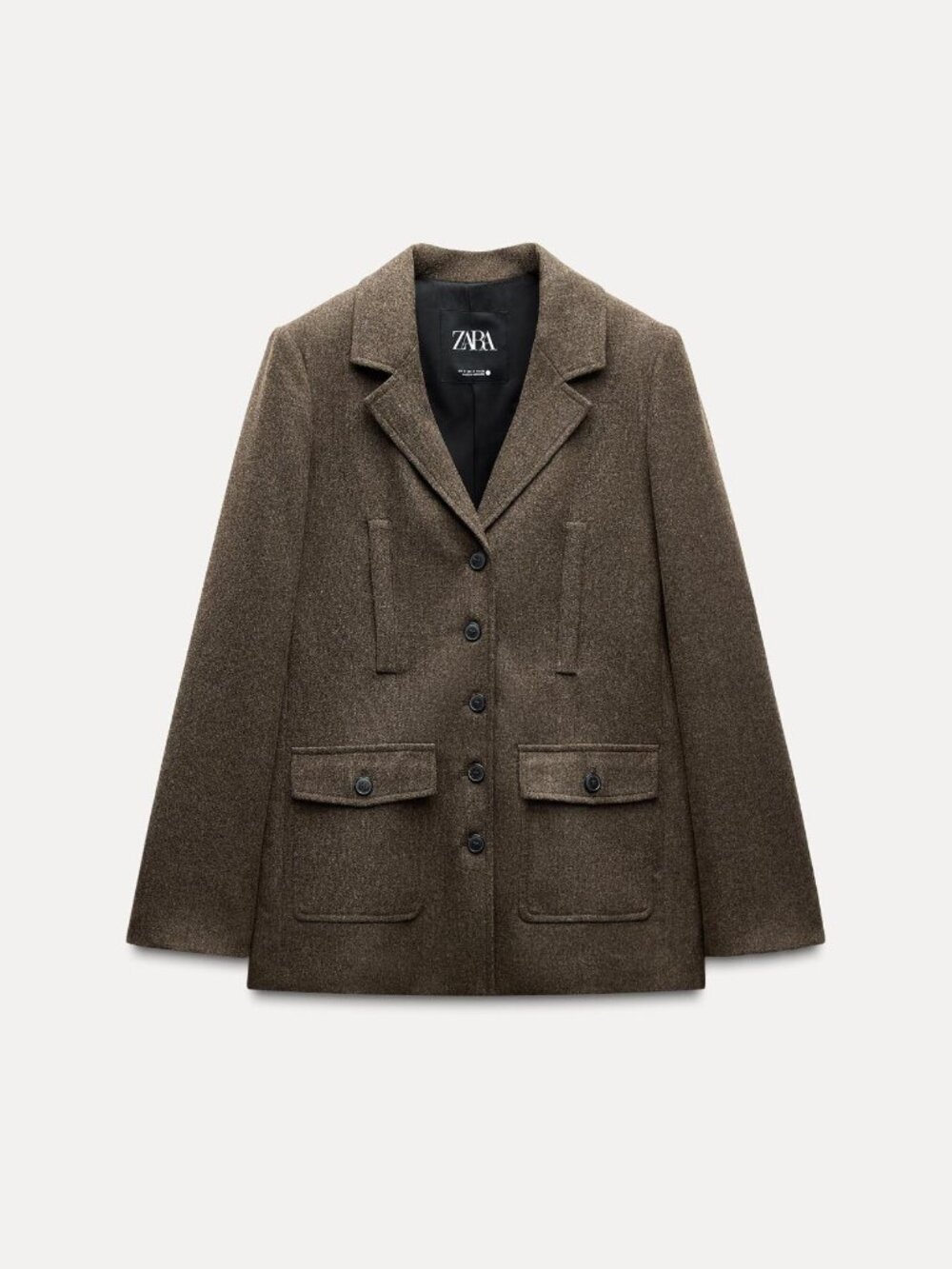 ZARA FITTED WOOL BLEND JACKET ZW COLLECTION